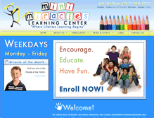 Tablet Screenshot of minimiracleslc.com